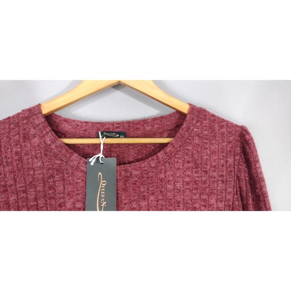 OFEEFAN Womens Lagenlook Mauve Pullover Sweater Polyester Rayon Spandex XXL - Picture 13 of 13